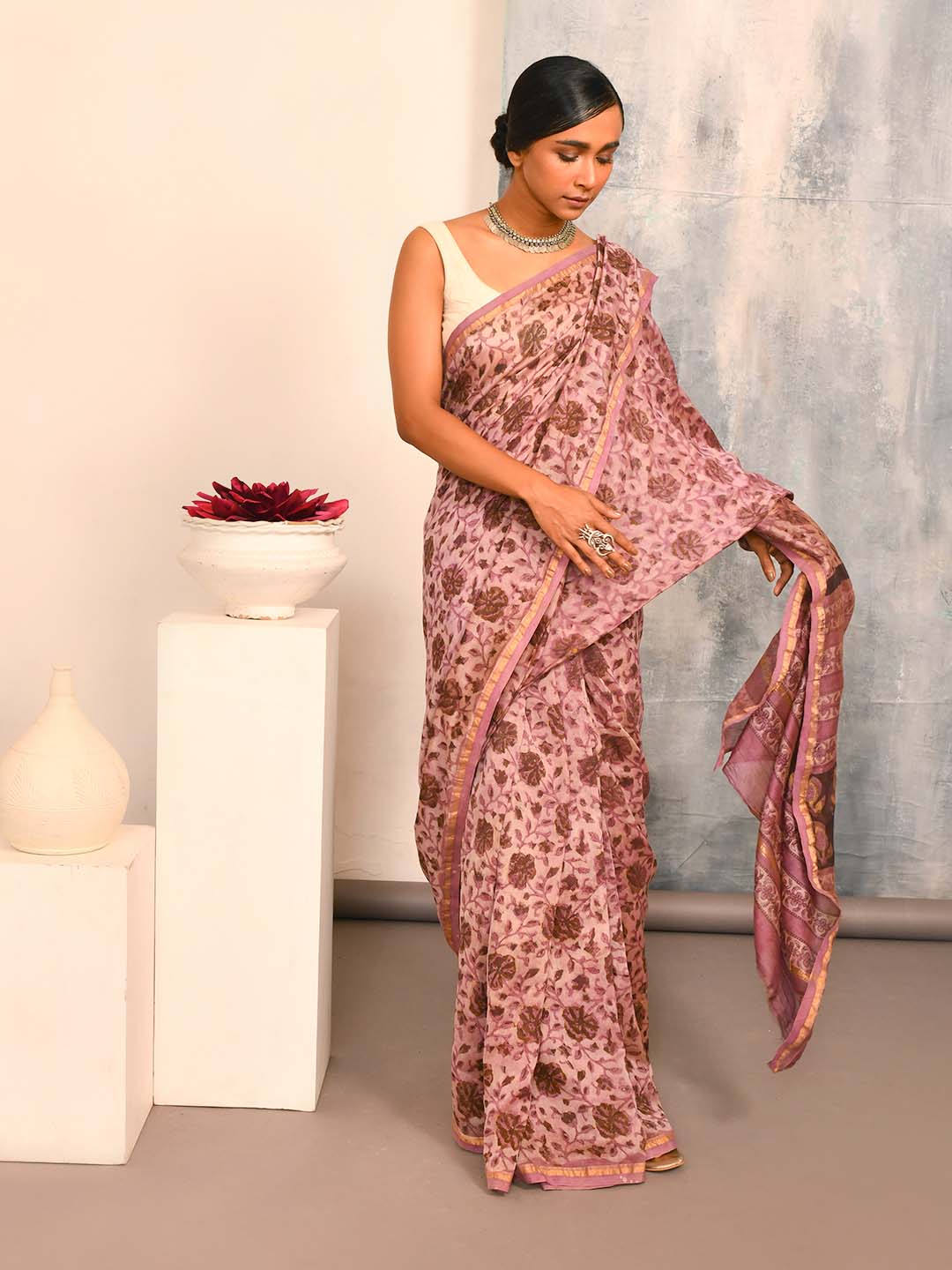 BLUSH REVERIE (SAREE)