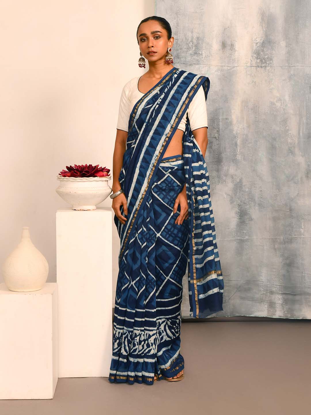 Bagru Indigo Printed Work Wear