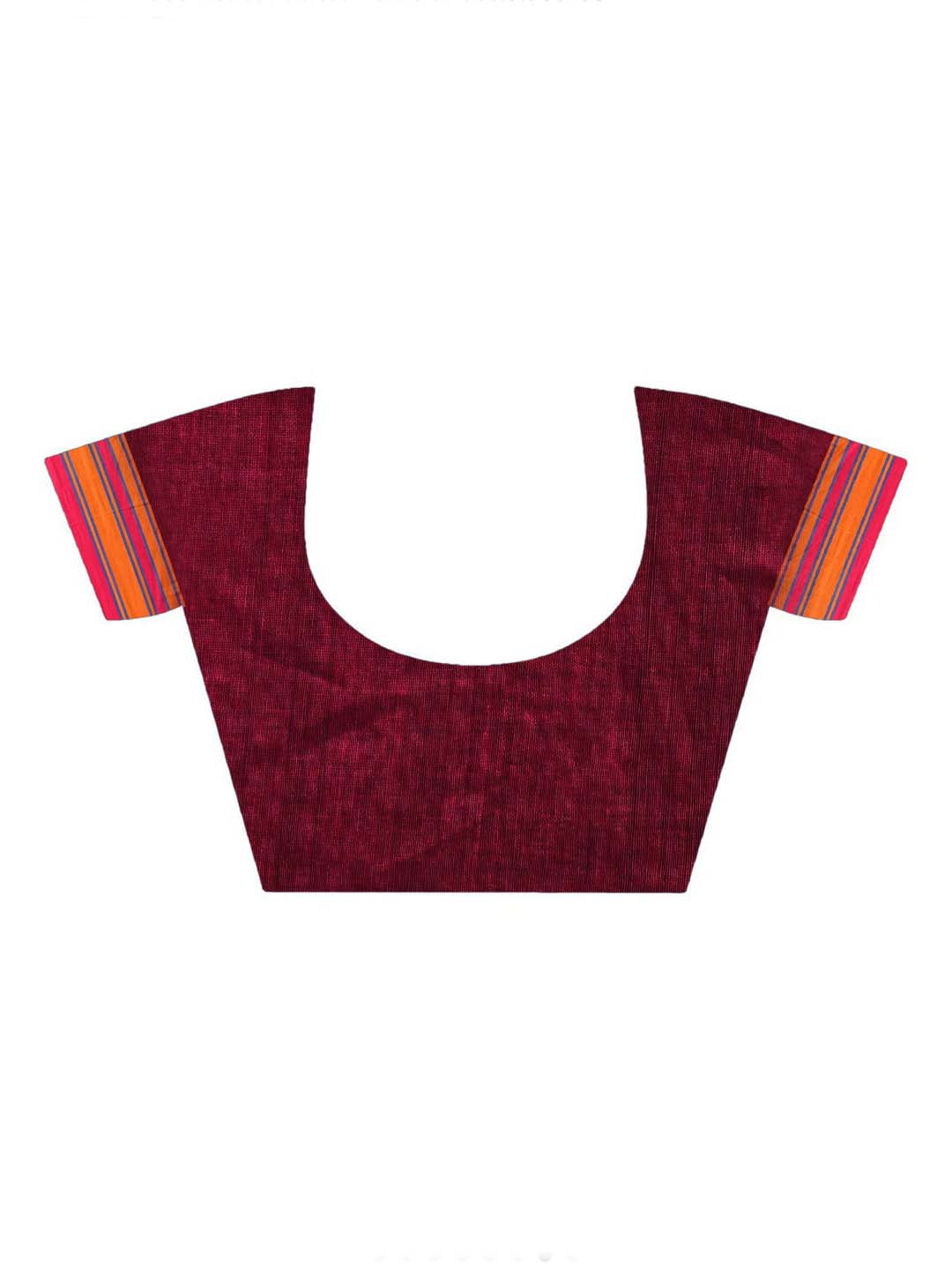 Jamdani Magenta Woven Design Work Wear