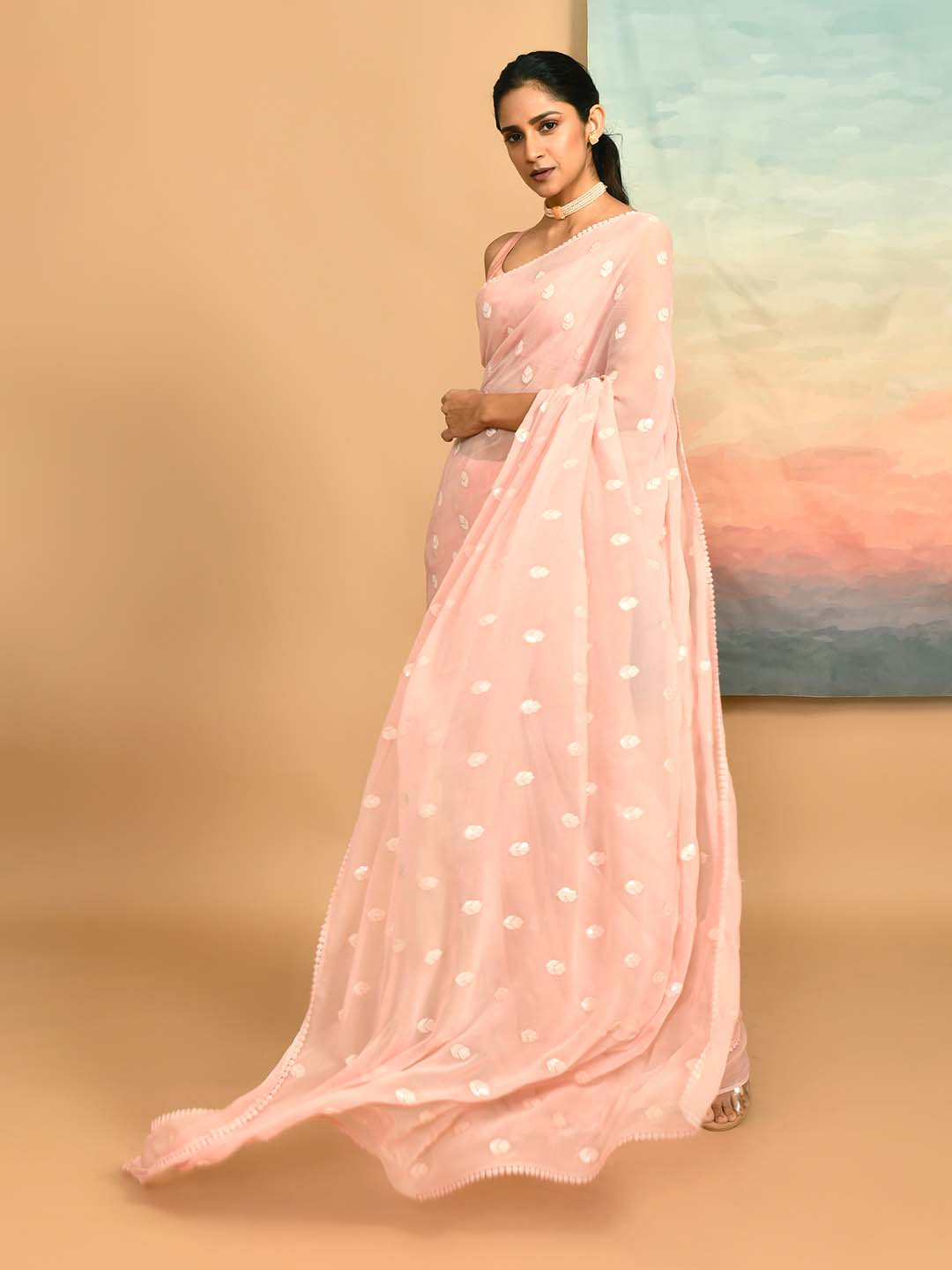 DELICATE BLUSH (SAREE)