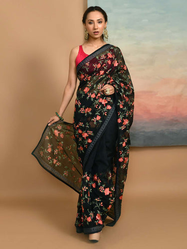 Kota Black Embroidered Party Wear