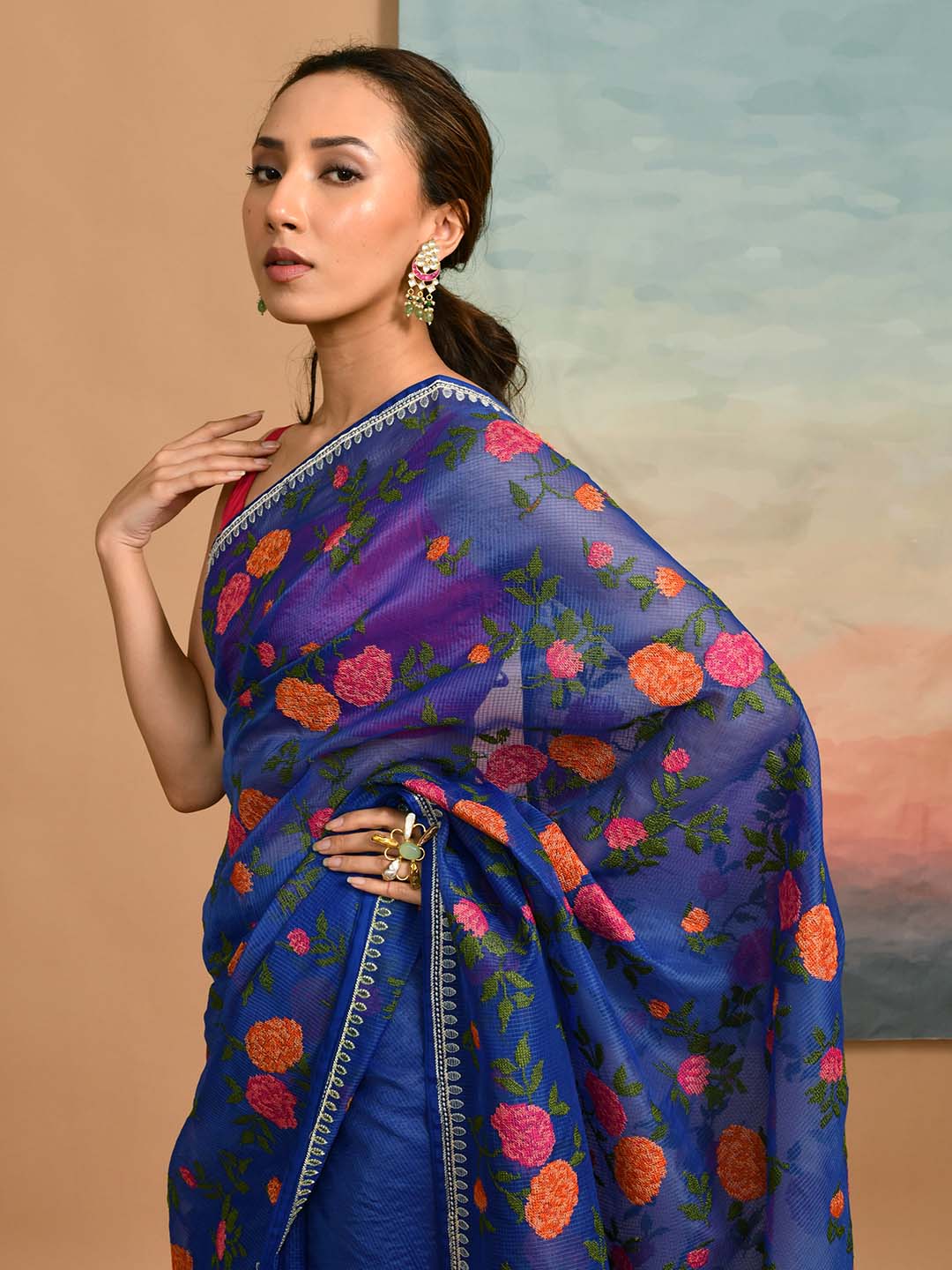 AZURE ELEGANCE (SAREE)