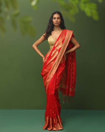 RANGIN DHAROHAR (HANDLOOM COTTON BLEND SAREE)