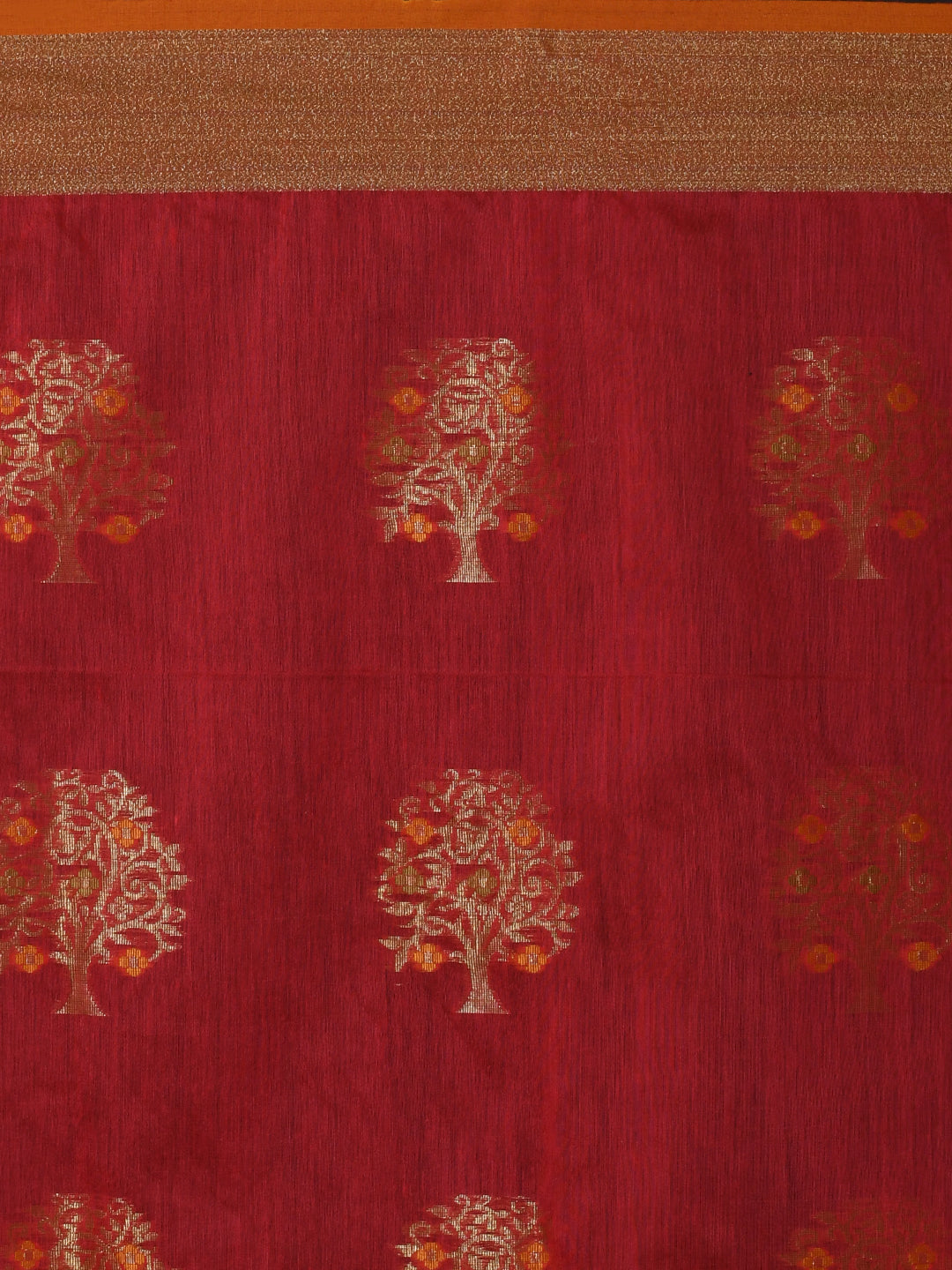 Jamdani Red Woven Design Traditional Wear