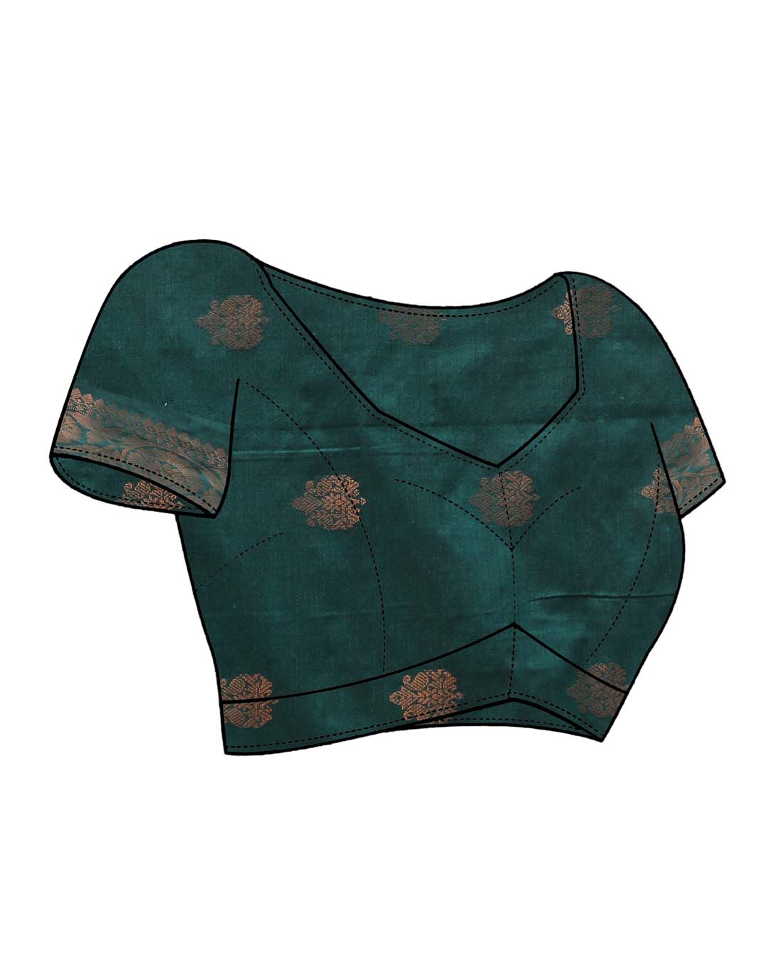 EMERALD WHISPER (HANDLOOM COTTON BLEND SAREE)