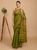 EMERALD ELEGANCE (HANDLOOM COTTON BLEND SAREE)