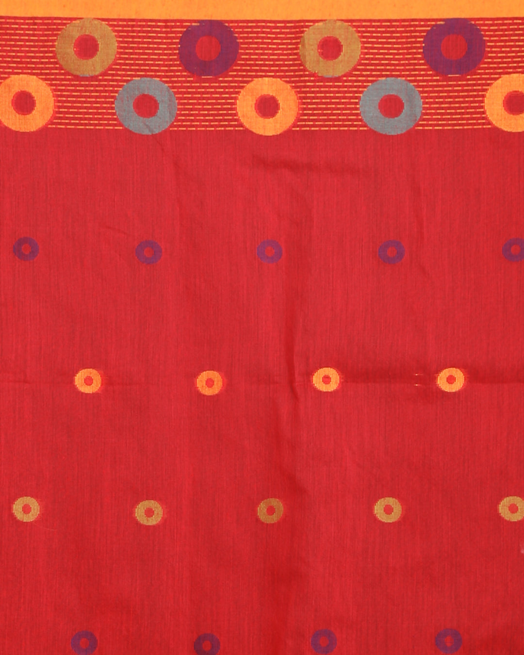 Jamdani Red Woven Design Traditional Wear