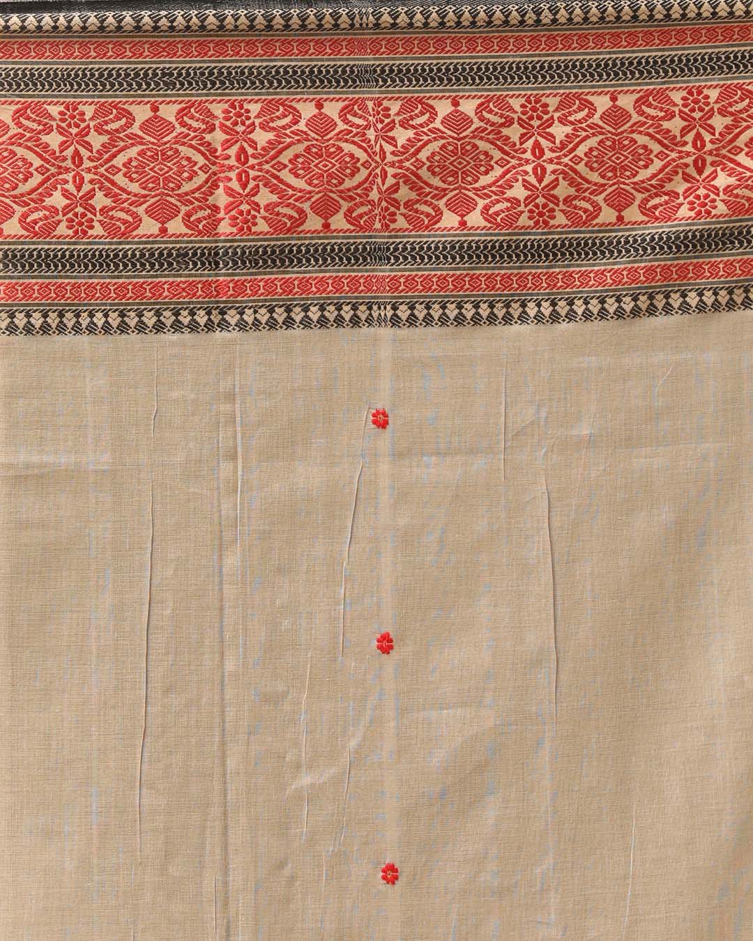 SNOW WHISPER (HANDLOOM 100% PURE COTTON SAREE)