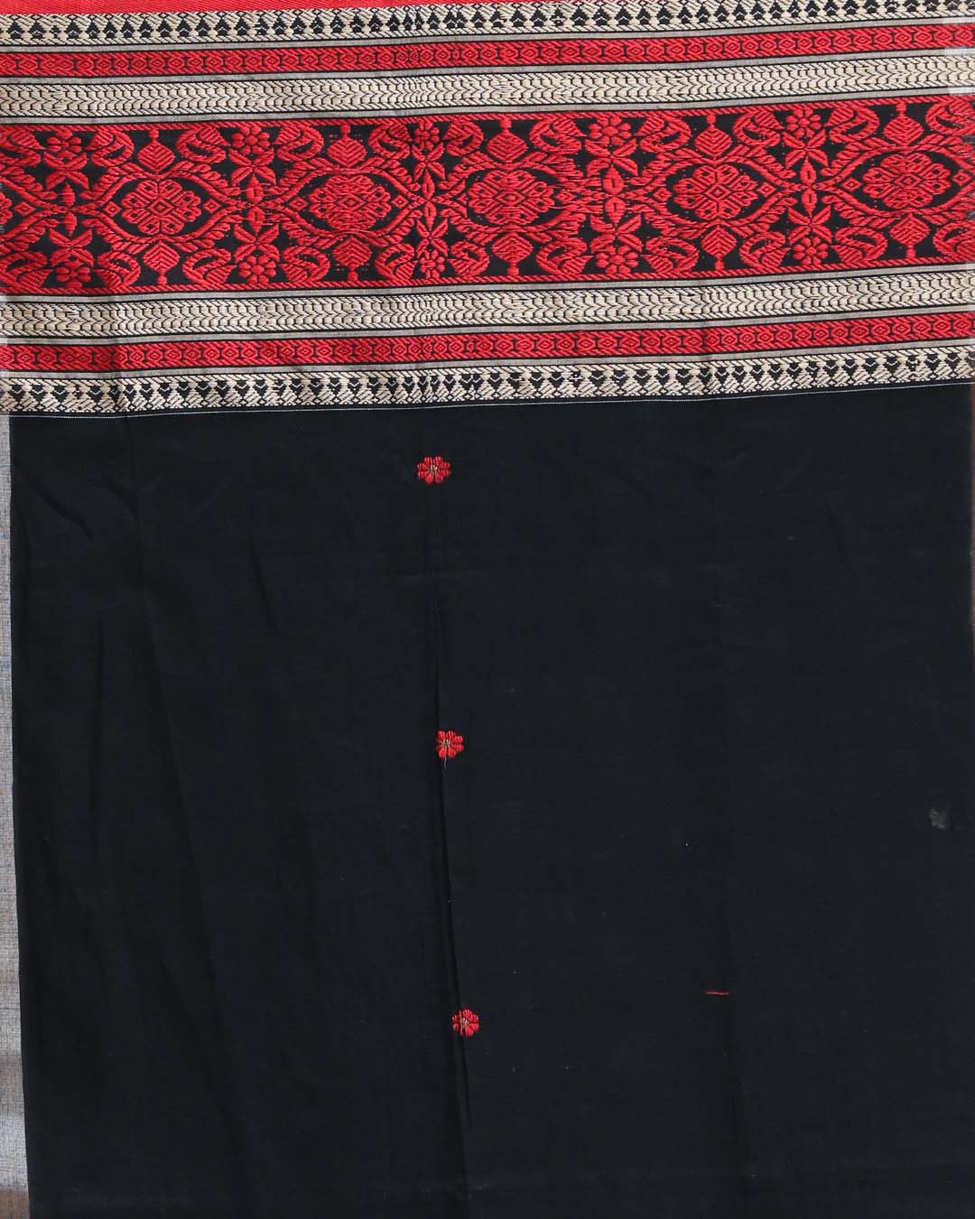 Jamdani Black Woven Design Daily Wear