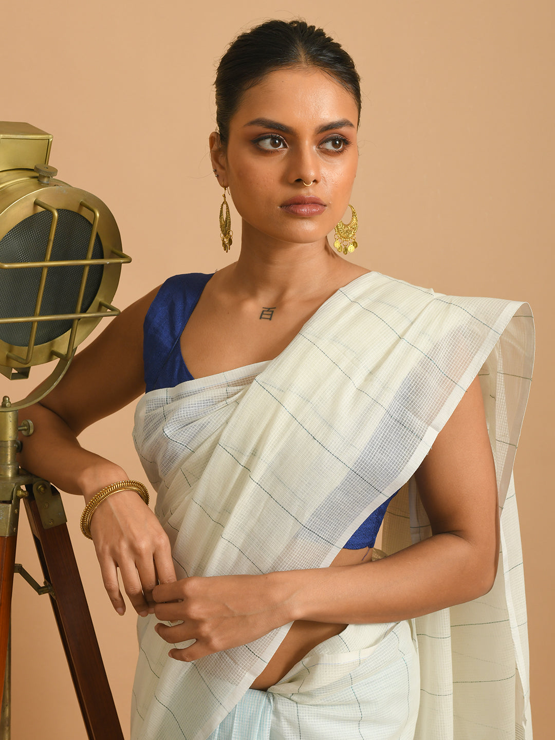 COBALT STRIPES (SAREE)