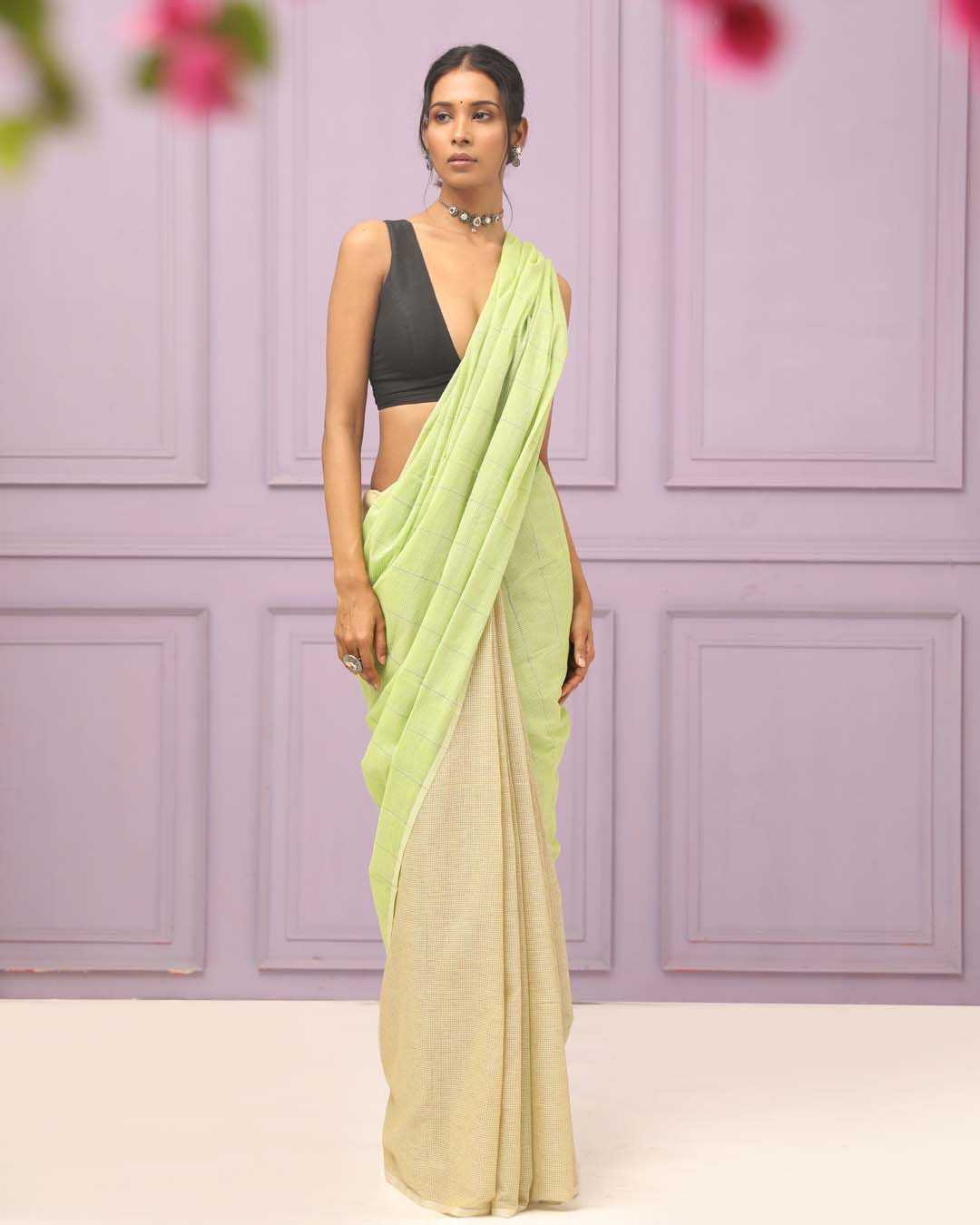 EMERALD STRIPES (SAREE)