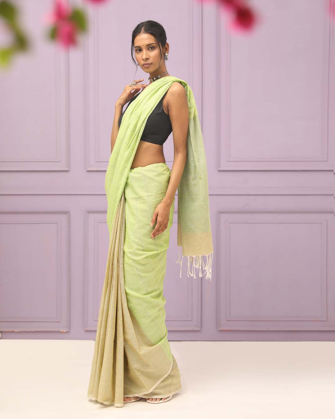 EMERALD STRIPES (SAREE)