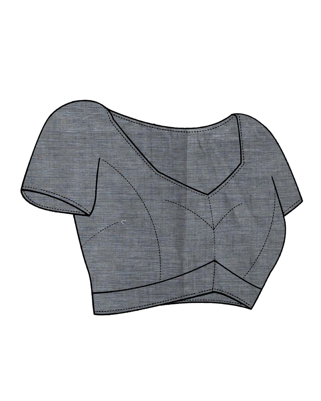 Jamdani Grey Woven Design Daily Wear