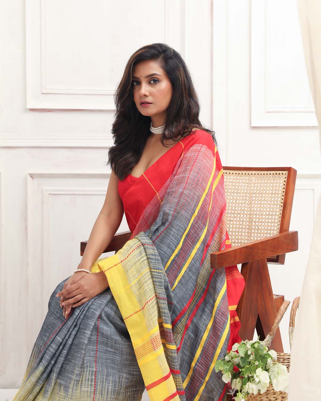 SLATE ELEGANCE (SAREE)