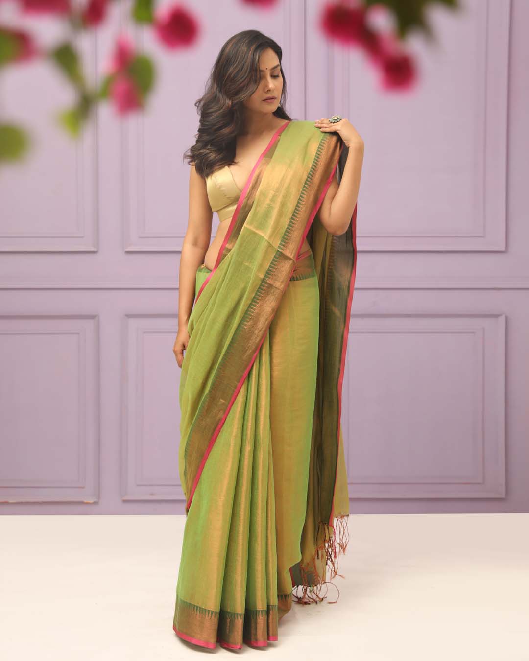 EMERALD ELEGANCE (SAREE)