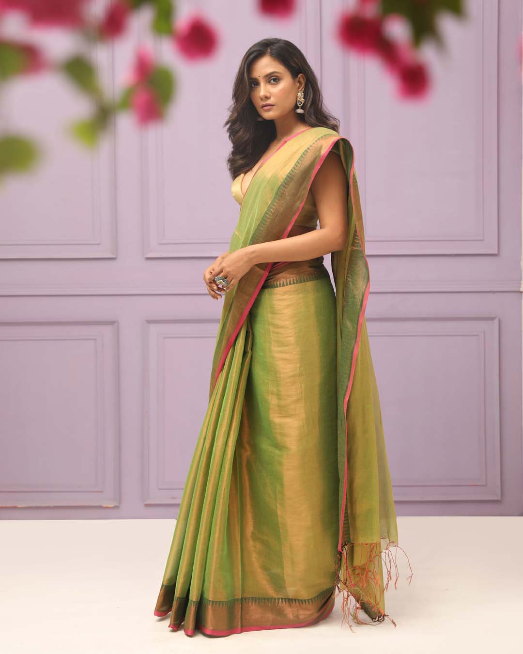 EMERALD ELEGANCE (SAREE)