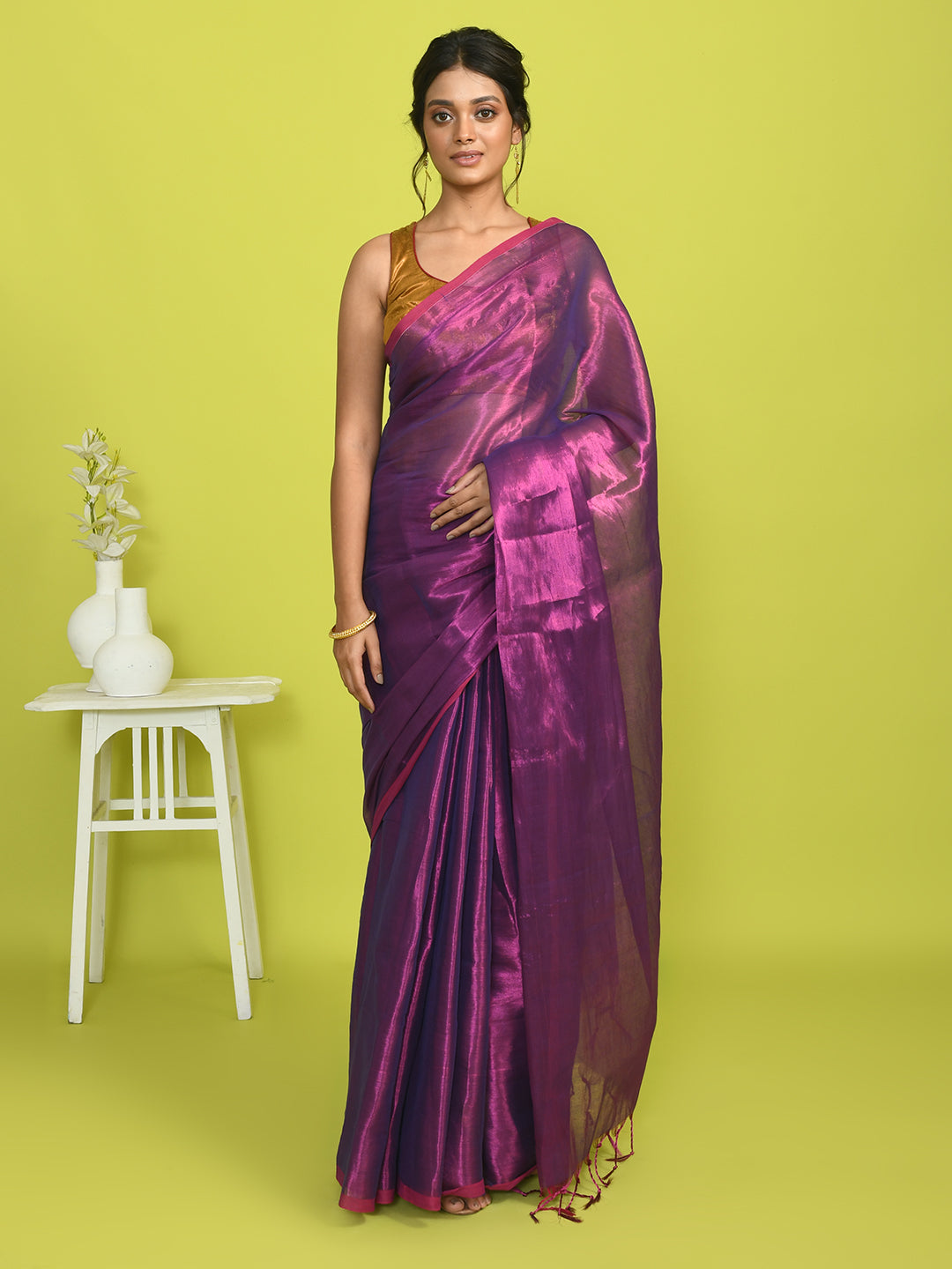 PLUM RADIANCE (SAREE)