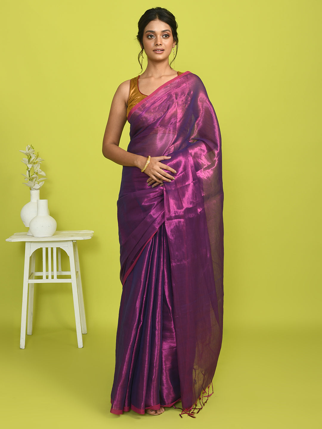 PLUM RADIANCE (SAREE)