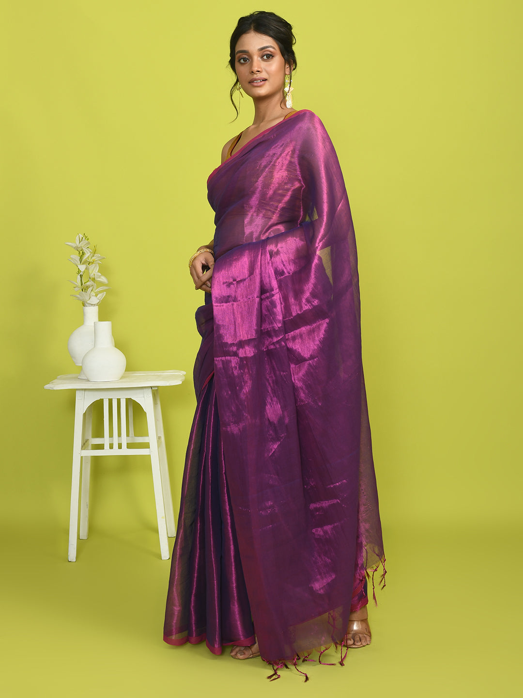 PLUM RADIANCE (SAREE)