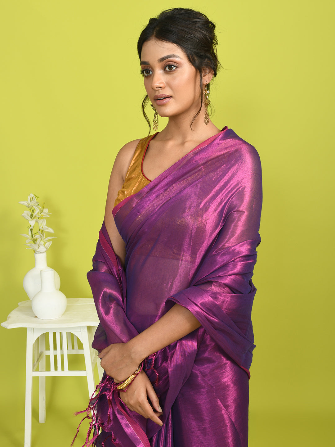 PLUM RADIANCE (SAREE)