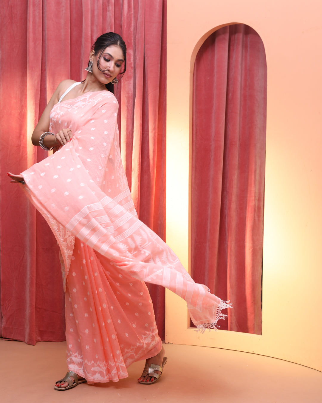 PEACH REVERIE (SAREE)