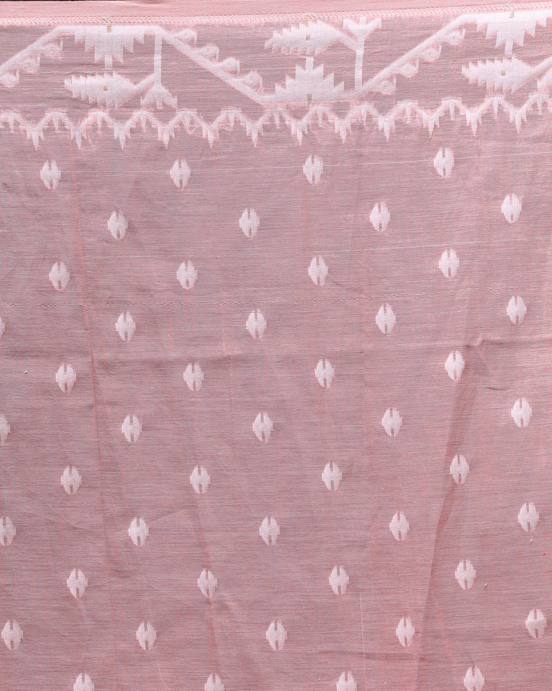 Jamdani Peach Woven Design Traditional Wear