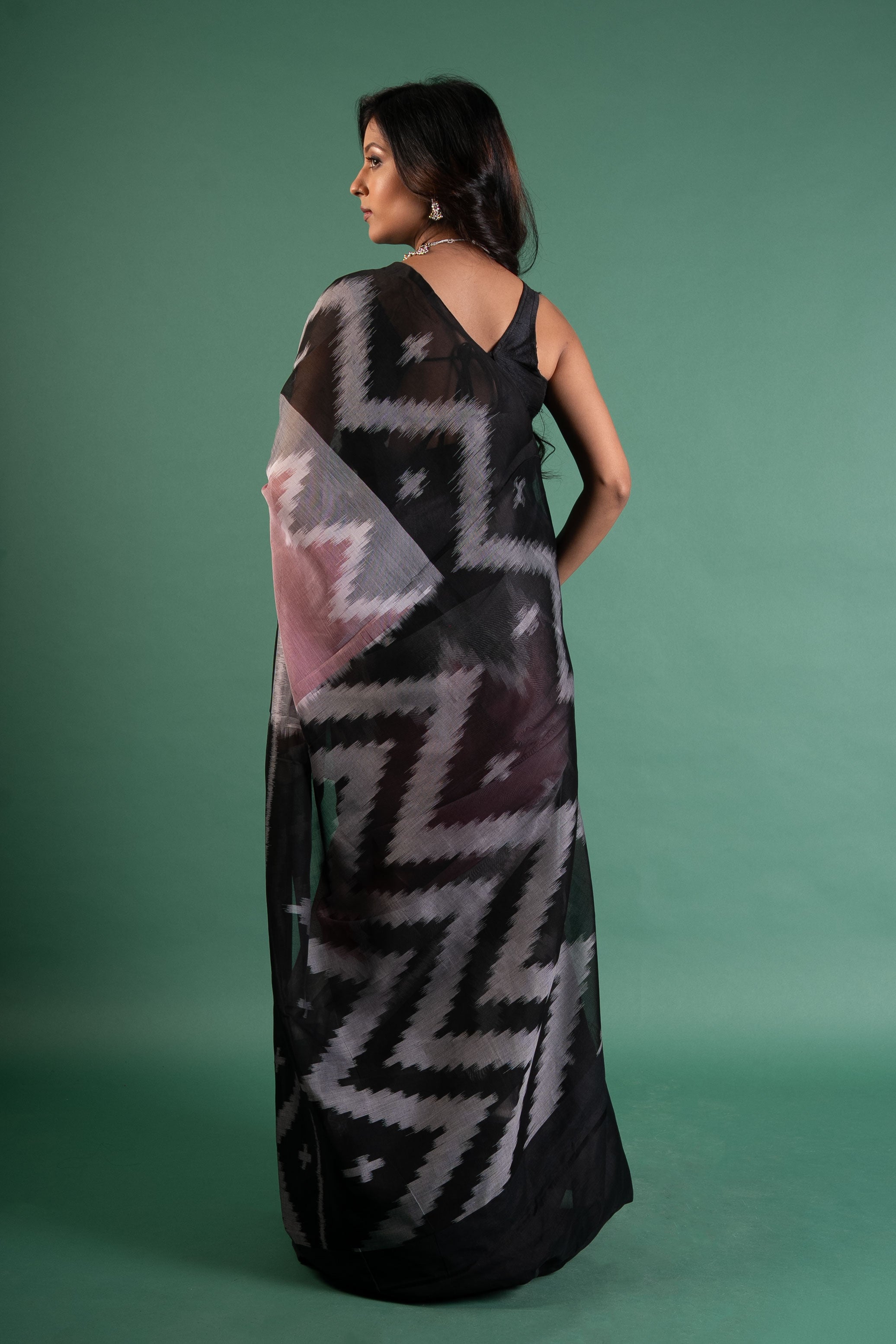 Mistline Ikat Cotton Saree