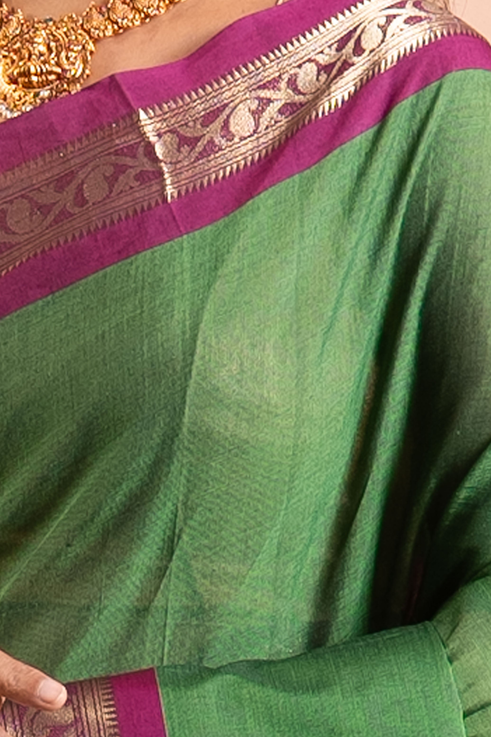 Vanya Vatika Handloom Cotton Saree