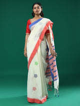 IVORY ELEGANCE (HANDLOOM 100% PURE COTTON SAREE)
