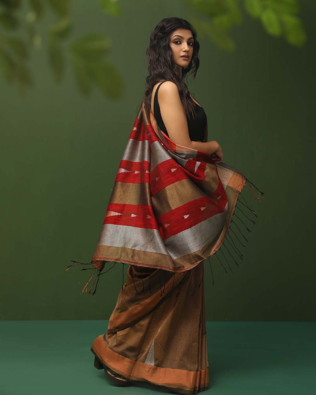 EARTH’S EMBRACE (HANDLOOM LIVA SAREE)