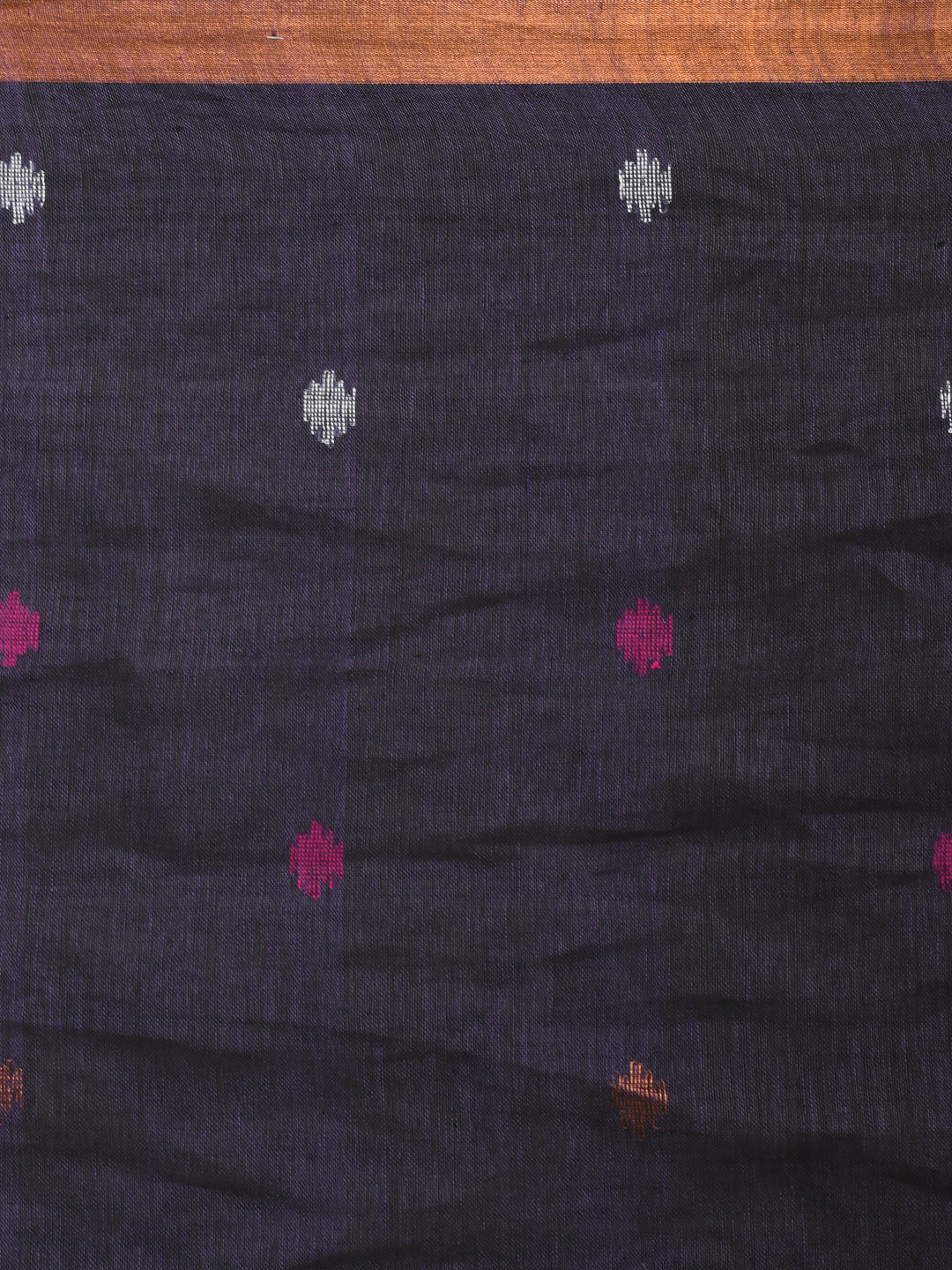 Jamdani Purple Woven Design Work Wear  Saree