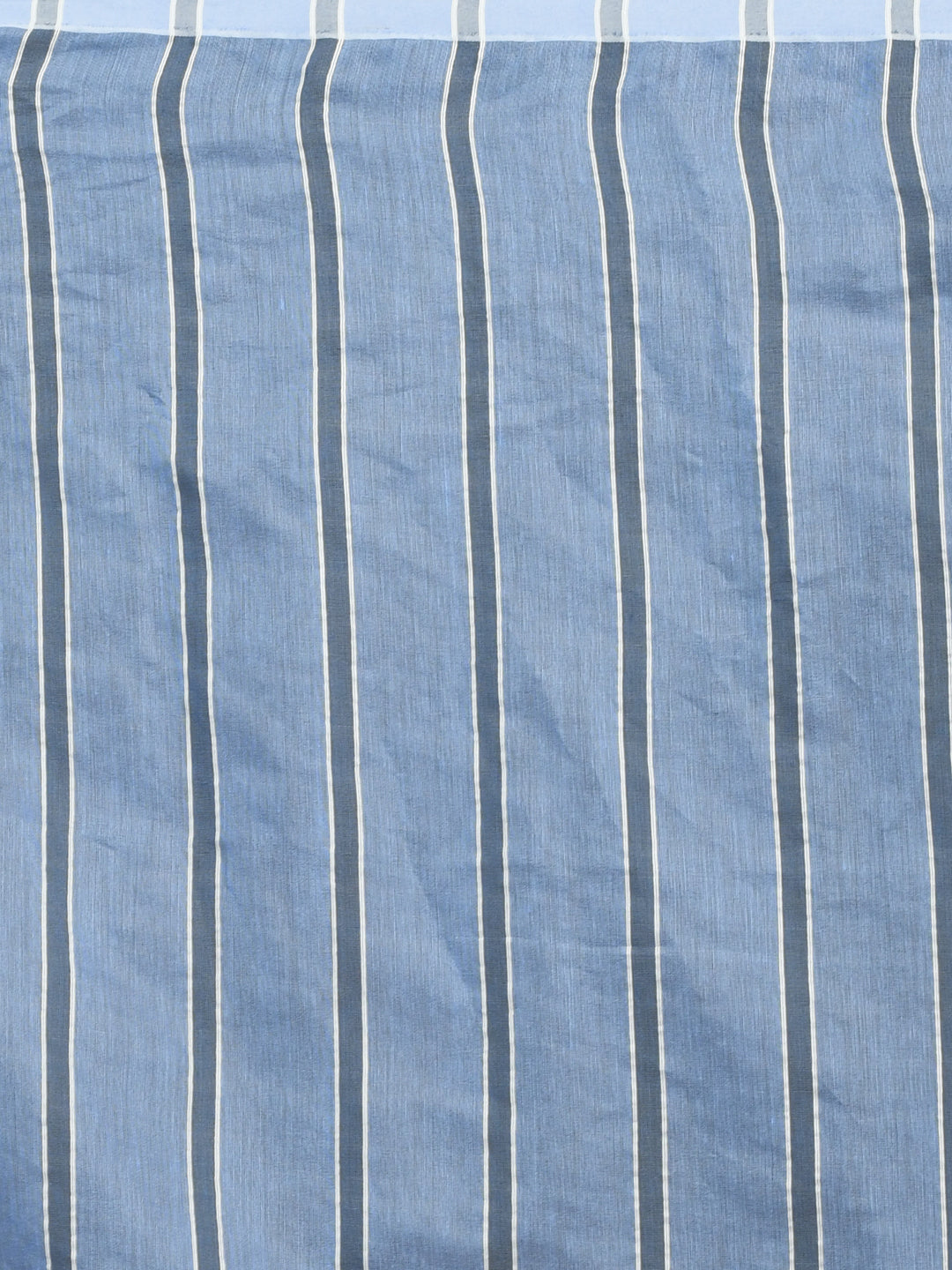Blue Striped Daily Wear  Saree