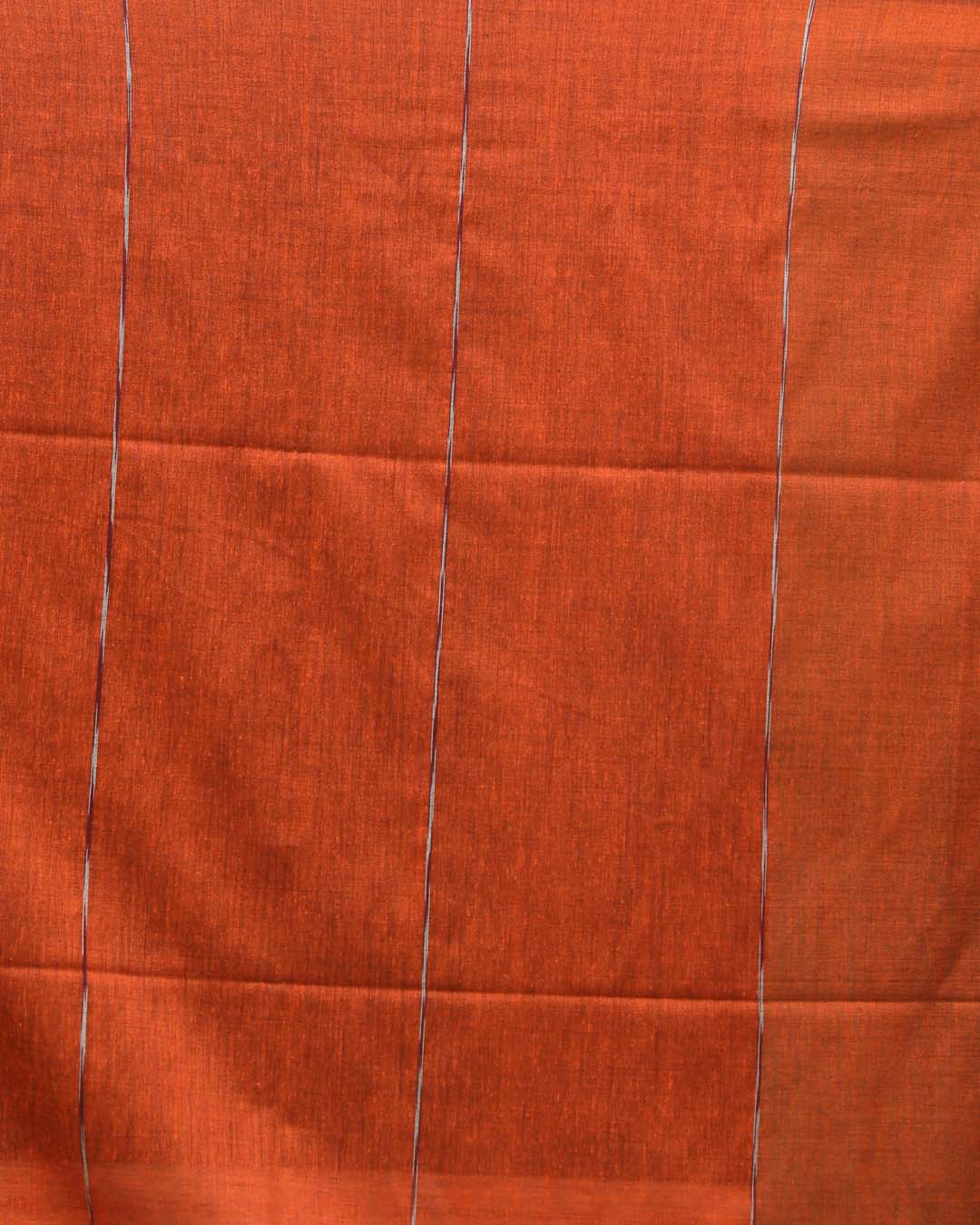 Rust Solid Work Wear  Saree