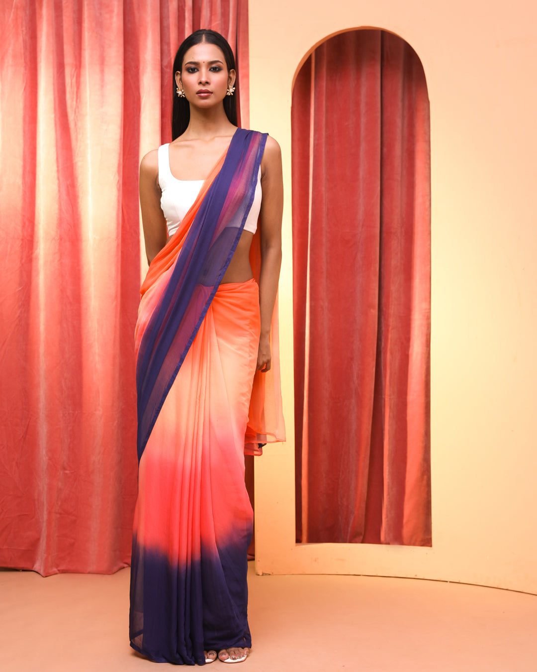 Ombre Multi Printed Daily Wear  Saree