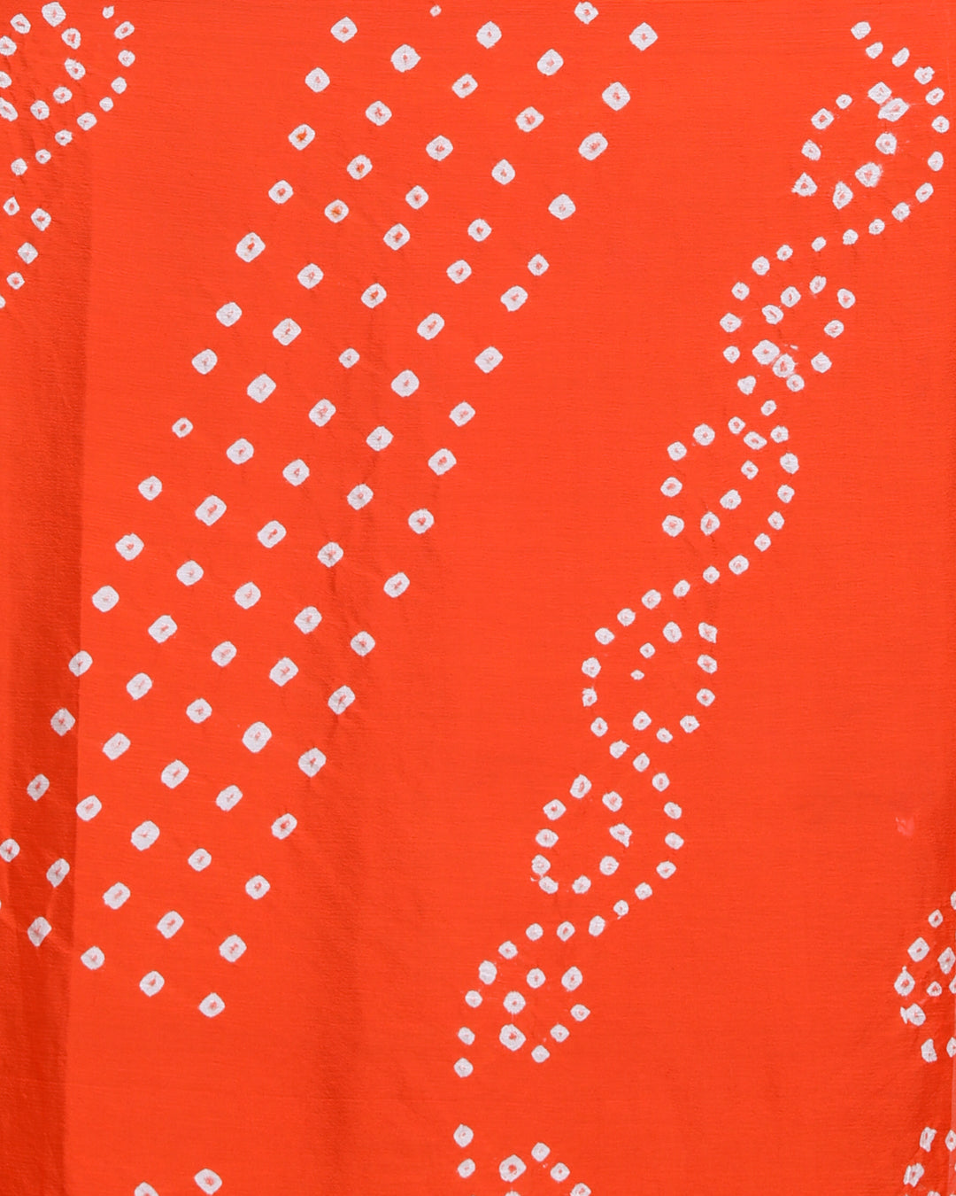 Bandhani Orange Printed Daily Wear  Saree