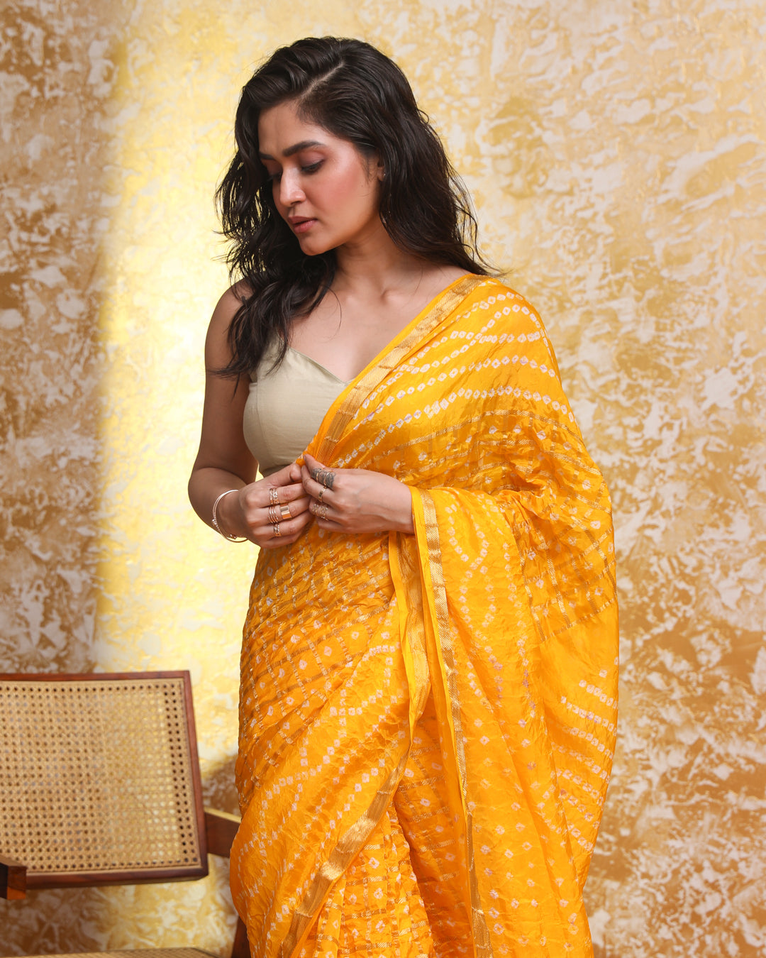 SUNLIT BANDHANI (SAREE)