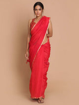 FIERCE (BANARASI COTTON BLEND SAREE)