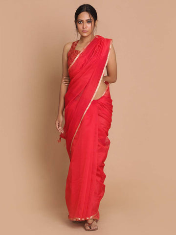 FIERCE (BANARASI COTTON BLEND SAREE)