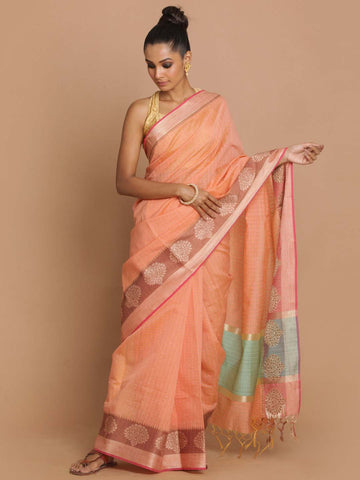 SWEET NECTOR (BANARASI COTTON BLEND SAREE)
