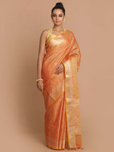 SUNSET FIRE (BANARASI COTTON BLEND SAREE)