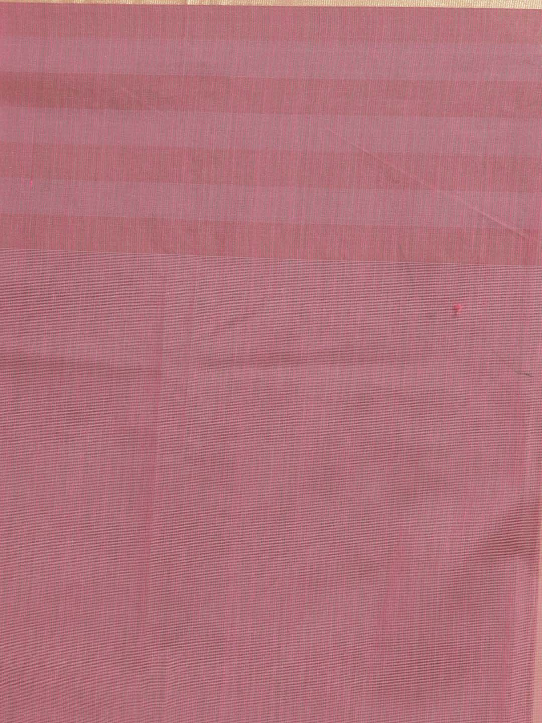 Indethnic Banarasi Pink Solid Daily Wear Saree - Saree Detail View