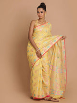 SUNNY PAISLEY CHARM (BANARASI COTTON BLEND SAREE)