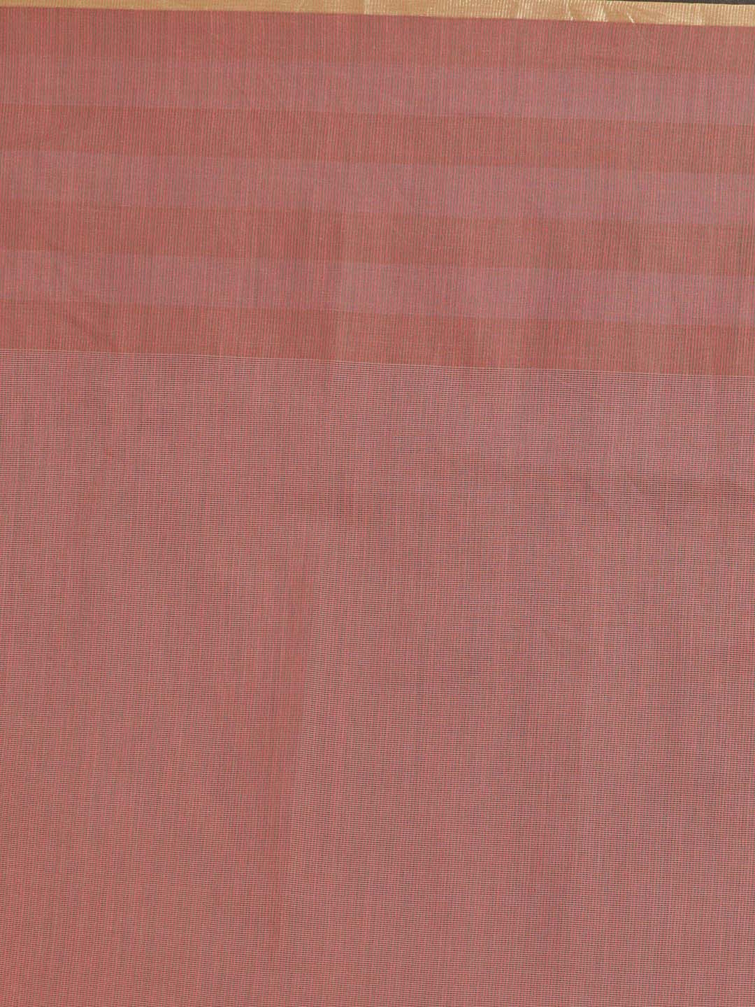 Indethnic Banarasi Fuchsia Solid Daily Wear Saree - Saree Detail View