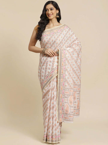 PEARLY ELEGANCE (BANARASI LIVA SAREE)