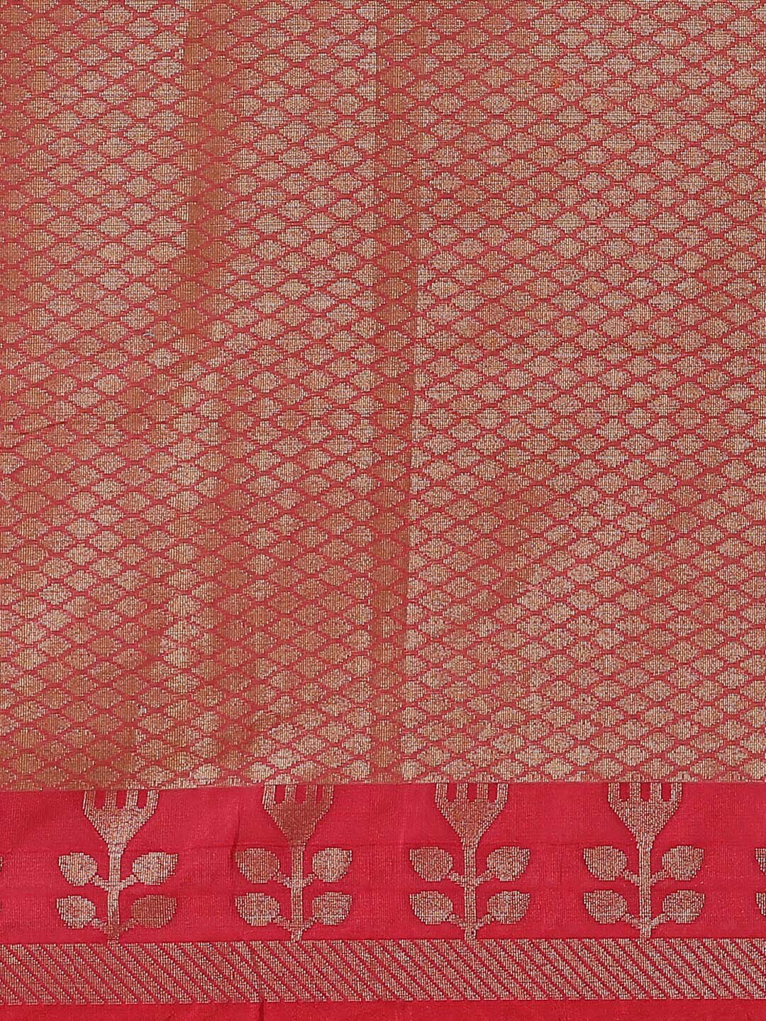 Indethnic Banarasi Cream Woven Design Daily Wear Saree - Saree Detail View