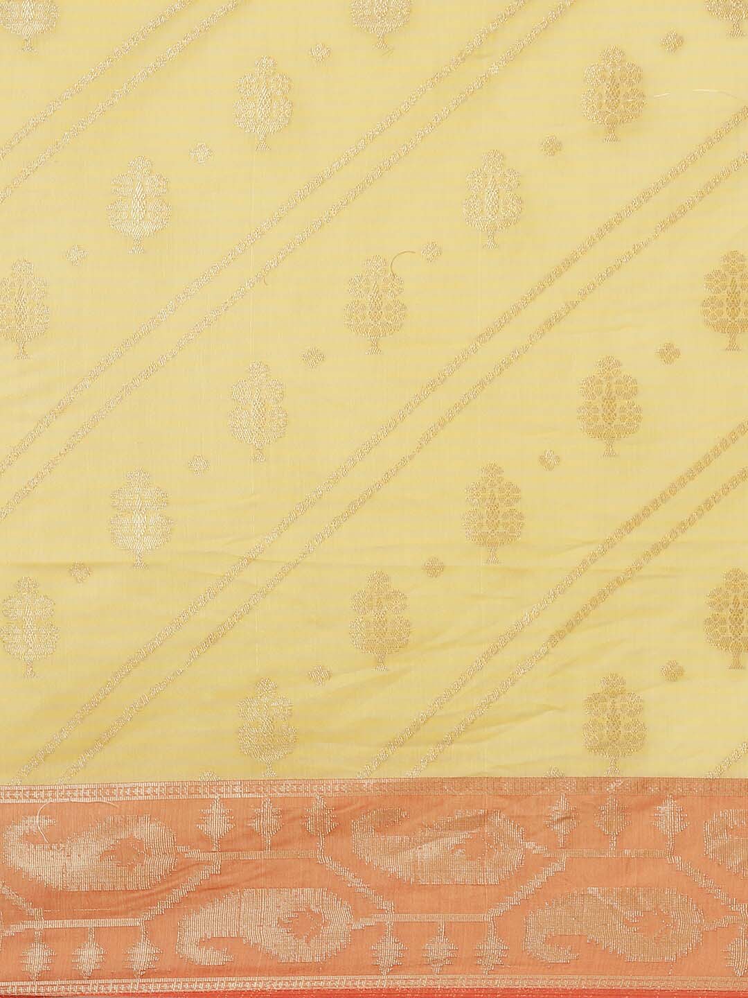 Indethnic Banarasi Gold Woven Design Daily Wear Saree - View 2