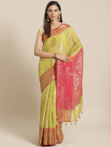 BASIL DIPPED (BANARASI LIVA SAREE)