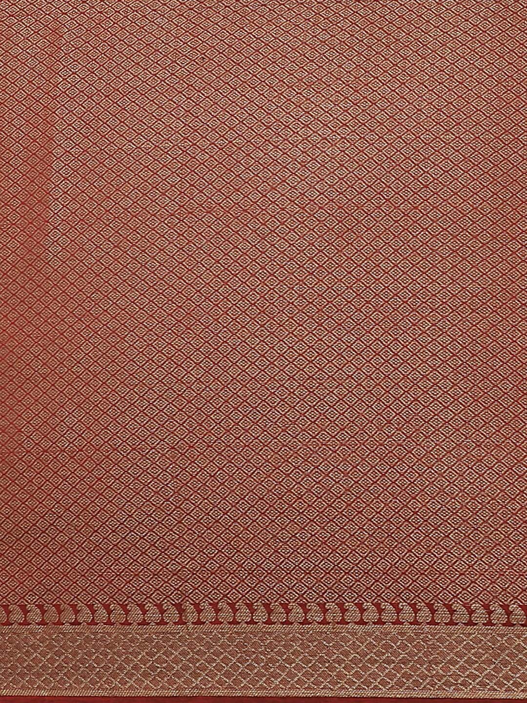 Indethnic Banarasi Olive Woven Design Party Wear Saree - Saree Detail View