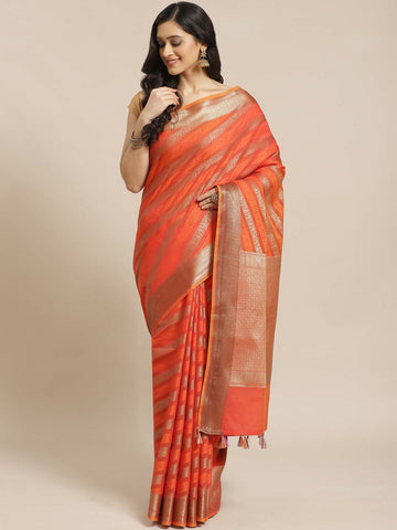 SUNSET SHIMMER (BANARASI LIVA SAREE)