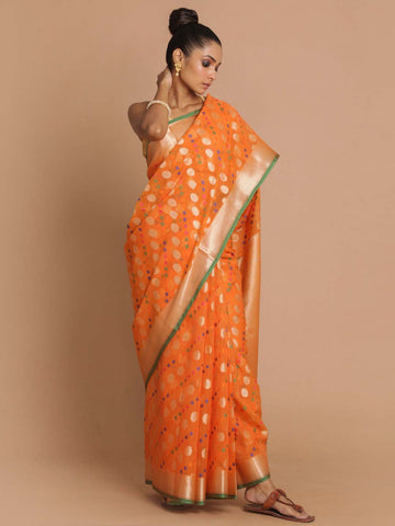ECLECTIC RUST (BANARASI LIVA SAREE)